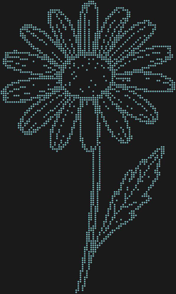 Трафарет Ромашка — RHT_CHAMOMILE1_SS10_CRYSTAL_AB_DMC
