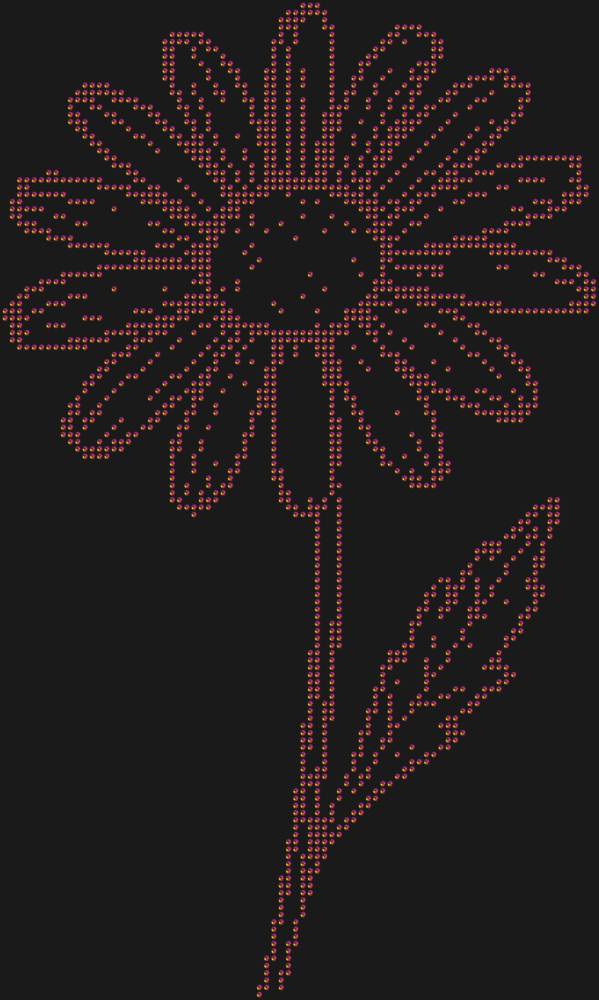 Трафарет Ромашка — RHT_CHAMOMILE1_SS10_RAINBOW