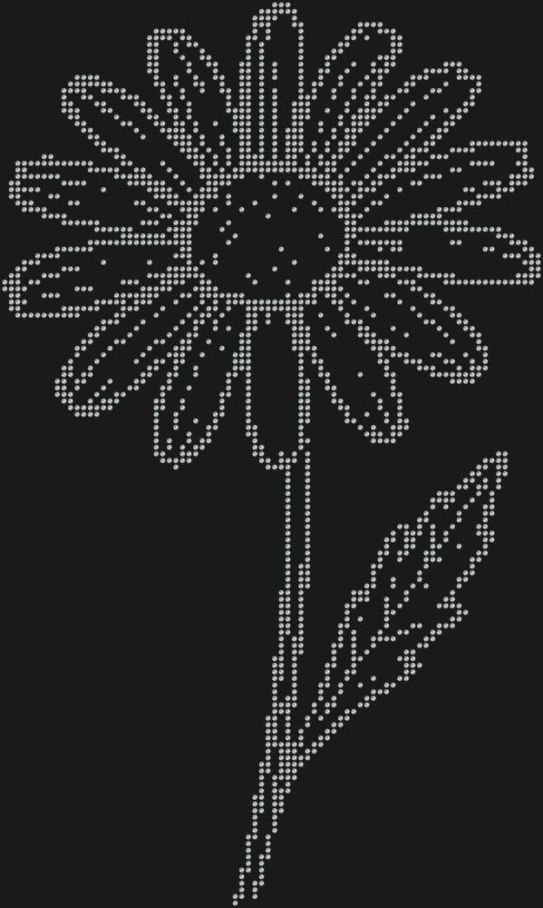 Трафарет Ромашка — RHT_CHAMOMILE1_SS12_CRYSTAL_CLEAR