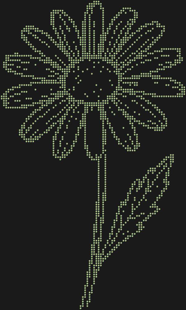 Трафарет Ромашка — RHT_CHAMOMILE1_SS16_CRYSTAL_AB