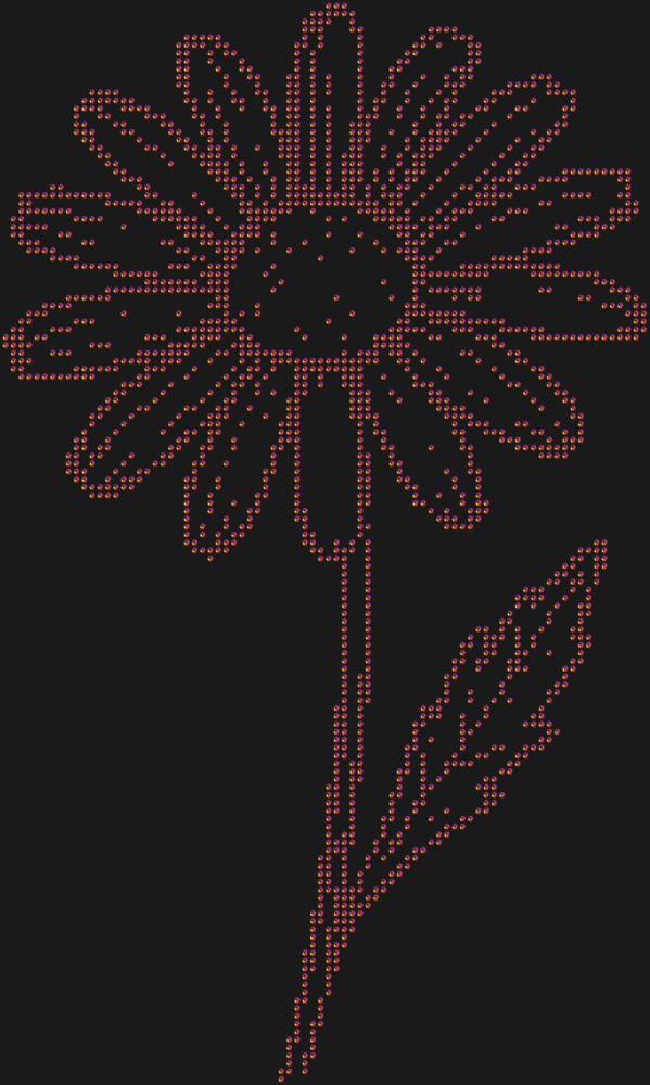 Трафарет Ромашка — RHT_CHAMOMILE1_SS16_RAINBOW