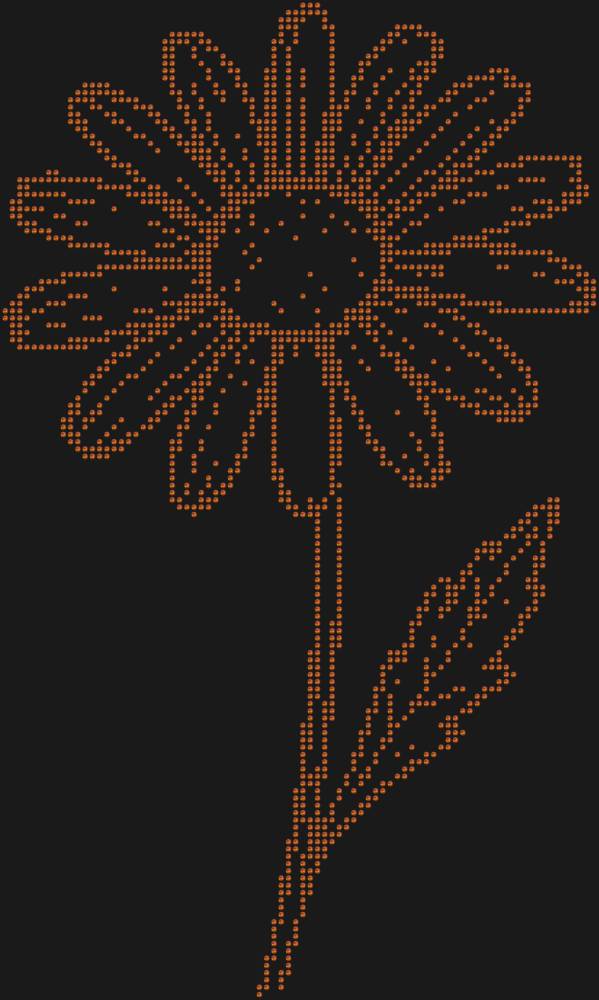 Трафарет Ромашка — RHT_CHAMOMILE1_SS16_RED_VOLCANO