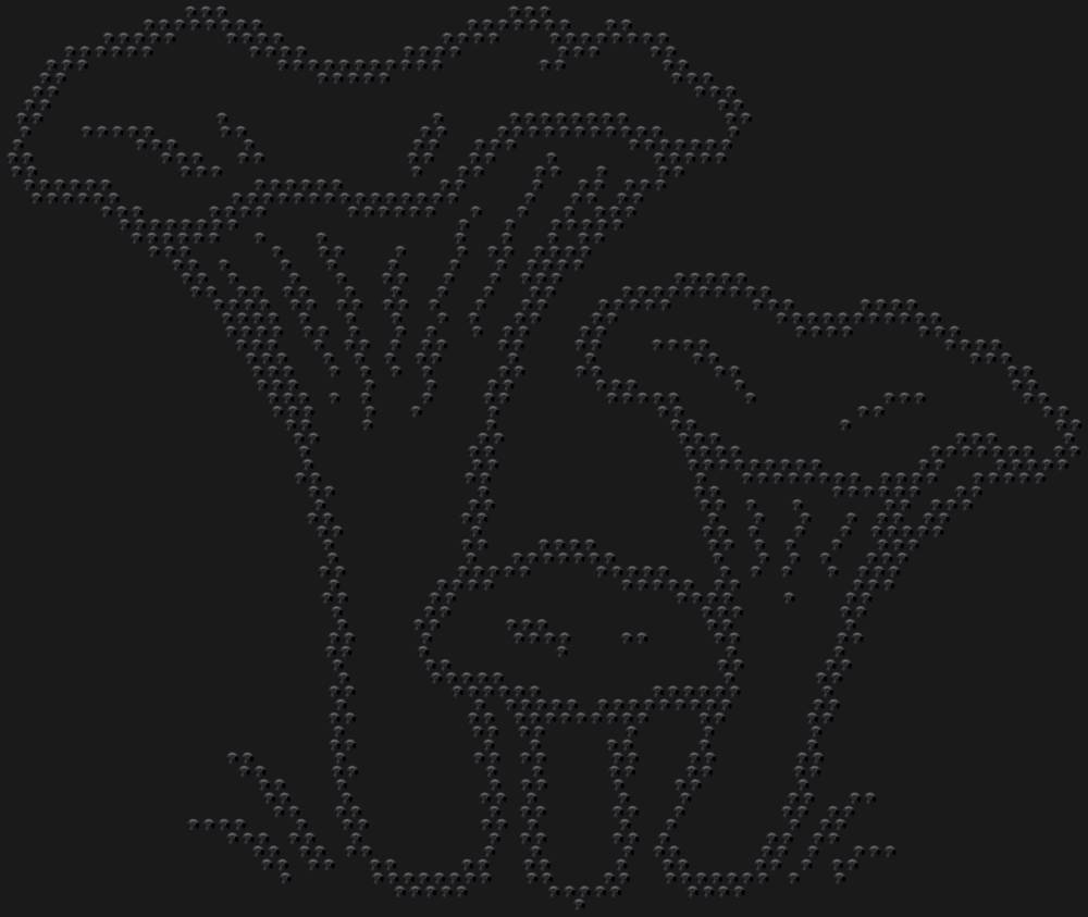 Трафарет Лисички — RHT_CHANTERELLE1_SS10_JET_BLACK