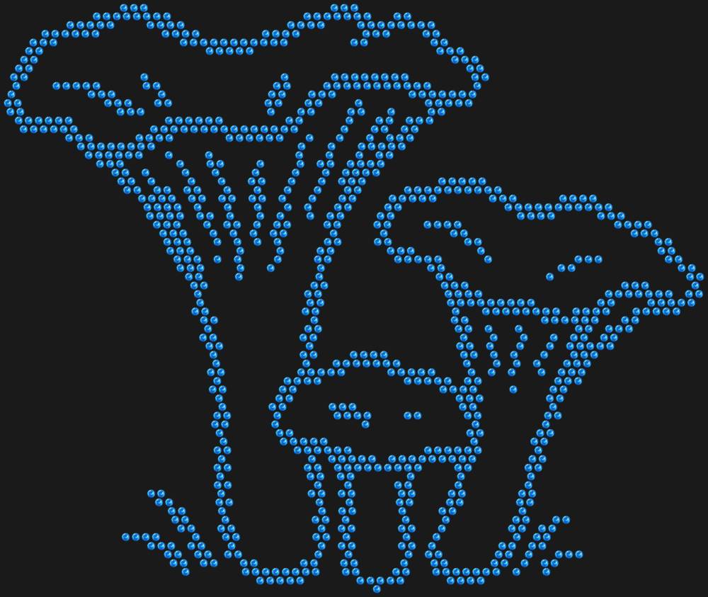 Трафарет Лисички — RHT_CHANTERELLE1_SS10_LT_SAPPHIRE