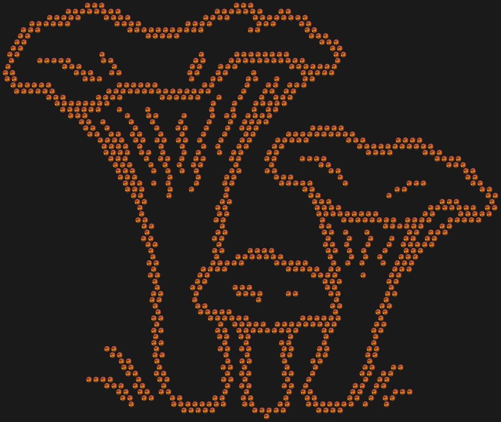 Трафарет Лисички — RHT_CHANTERELLE1_SS10_RED_VOLCANO