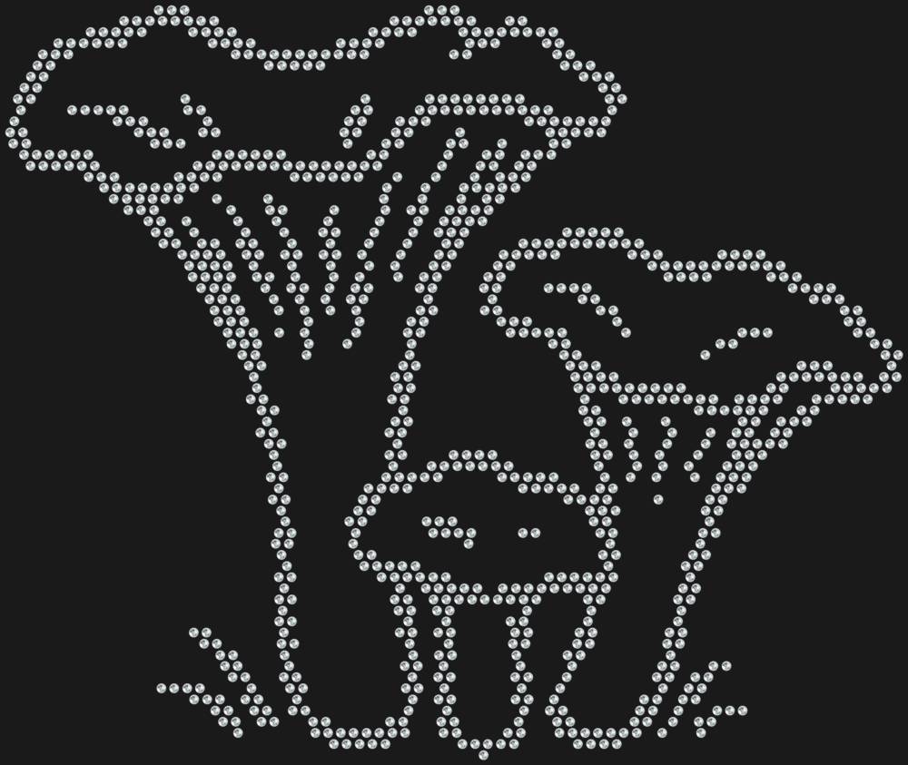 Трафарет Лисички — RHT_CHANTERELLE1_SS6_CRYSTAL_CLEAR