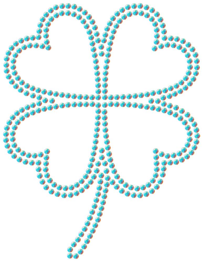 Трафарет Клевер — RHT_CLOVER1_SS10_CRYSTAL_AB_DMC