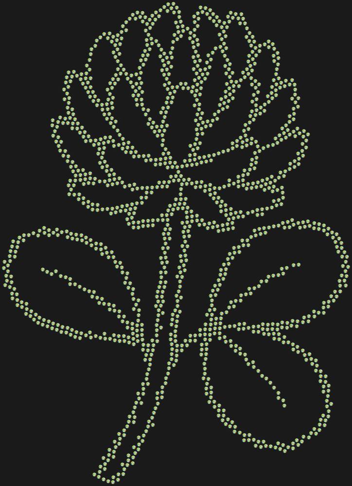 Трафарет Клевер — RHT_CLOVER2_SS6_CRYSTAL_AB
