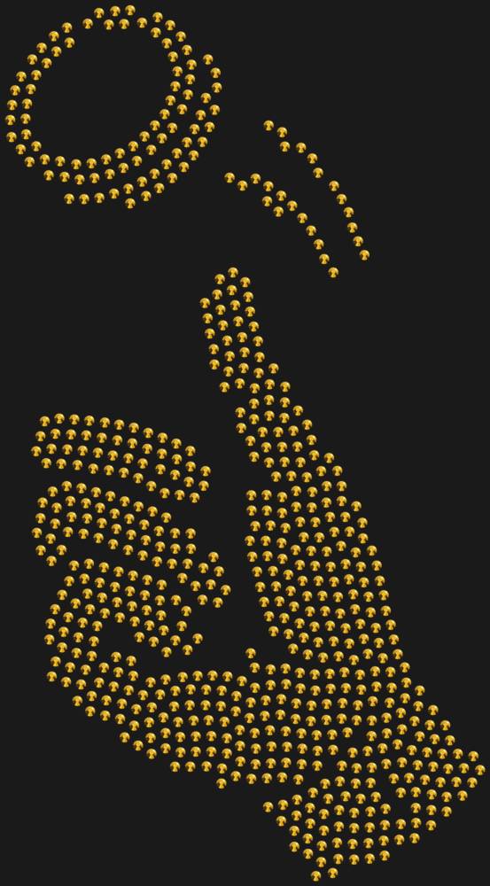 Трафарет Подбрасывание монетки — RHT_COIN1_SS10_GOLD