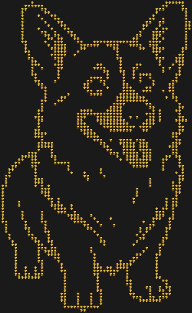 Трафарет Корги — RHT_CORGI1_SS10_GOLD