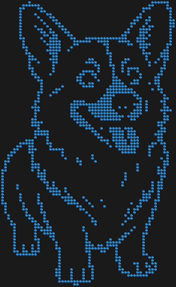 Трафарет Корги — RHT_CORGI1_SS10_LT_SAPPHIRE
