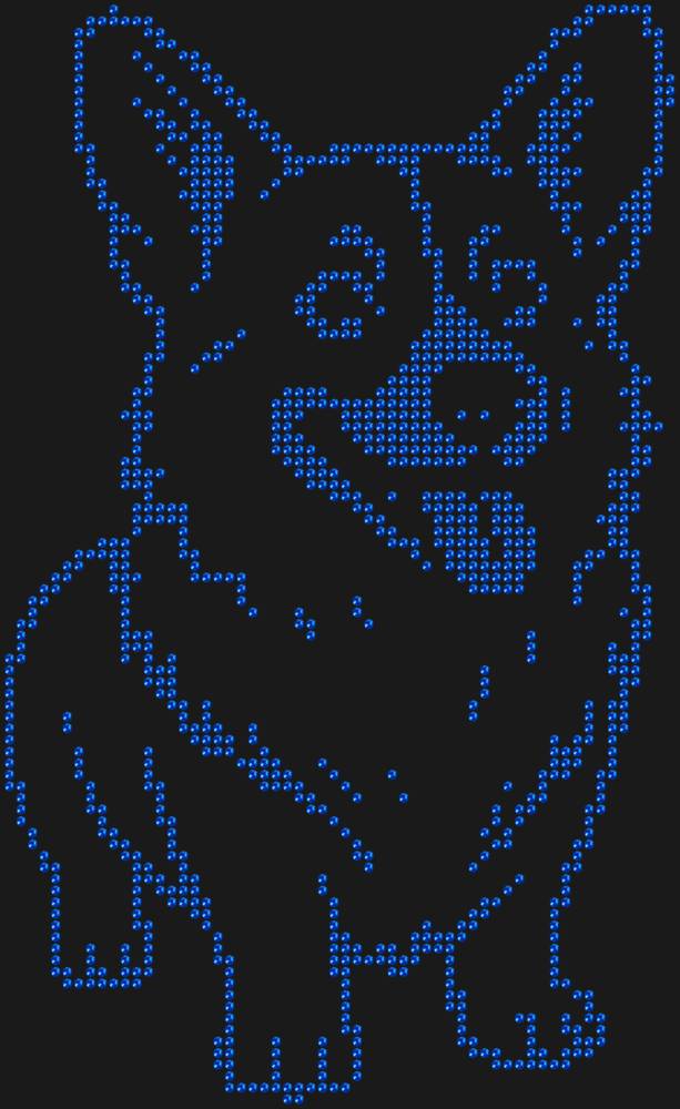 Трафарет Корги — RHT_CORGI1_SS10_SAPPHIRE
