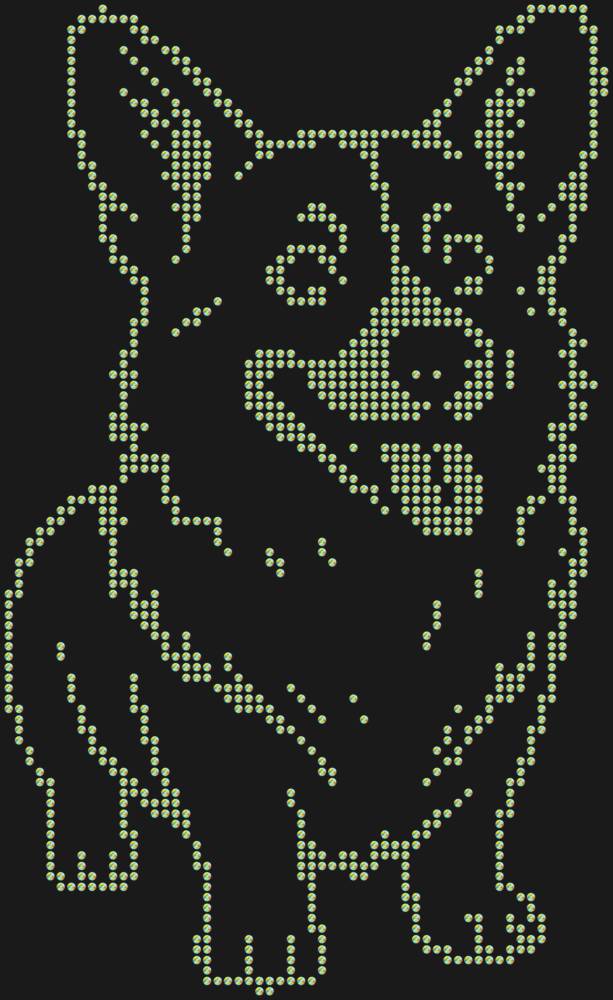 Трафарет Корги — RHT_CORGI1_SS6_CRYSTAL_AB