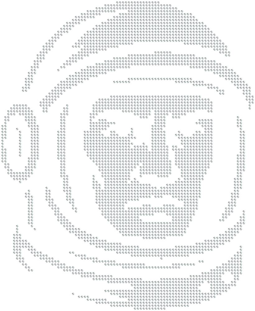 Трафарет Космонавт — RHT_COSMONAUT1_SS10_CRYSTAL_CLEAR