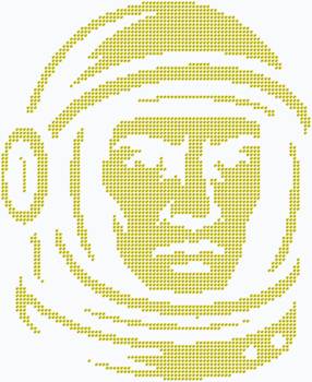 Трафарет для выкладки стразами «Космонавт». 3661 стразы. Настоящий ода исследователю, чья душа шире орбиты — украшение для тех, кто верит в бесконечность возможностей.