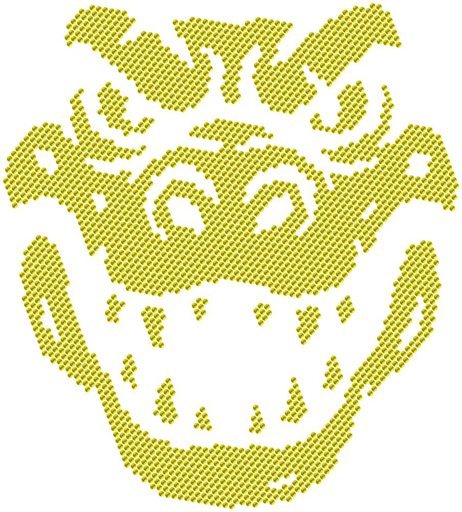 Трафарет Голова крокодила — RHT_CROCODILE1_SS10_CITRINE