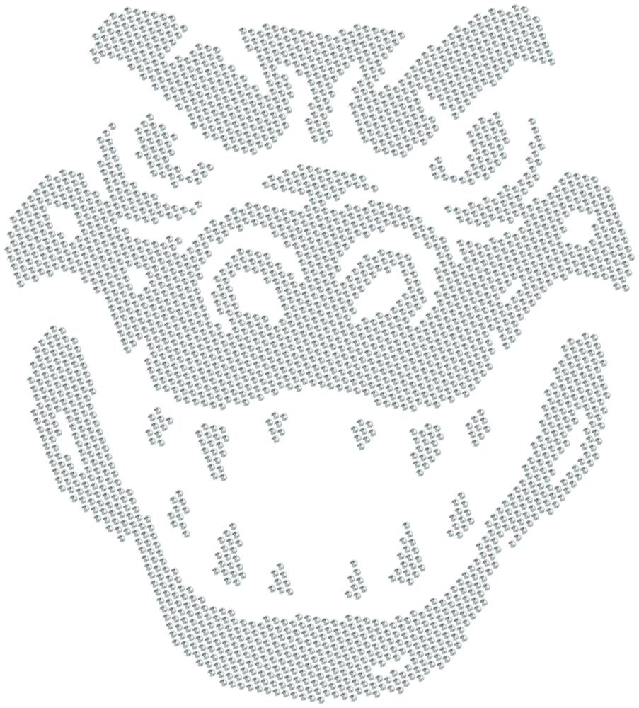 Трафарет Голова крокодила — RHT_CROCODILE1_SS10_CRYSTAL_CLEAR