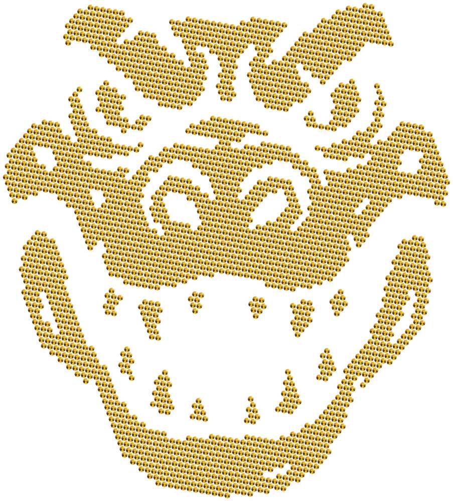 Трафарет Голова крокодила — RHT_CROCODILE1_SS10_GOLD