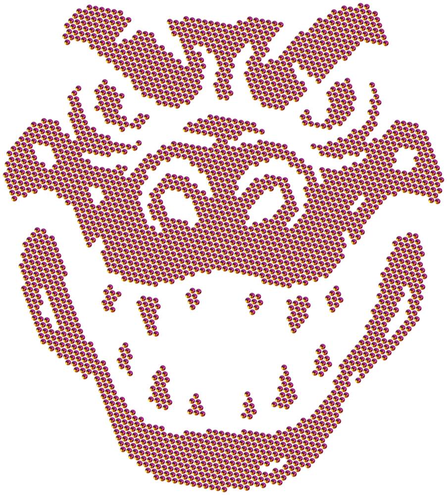 Трафарет Голова крокодила — RHT_CROCODILE1_SS10_RAINBOW