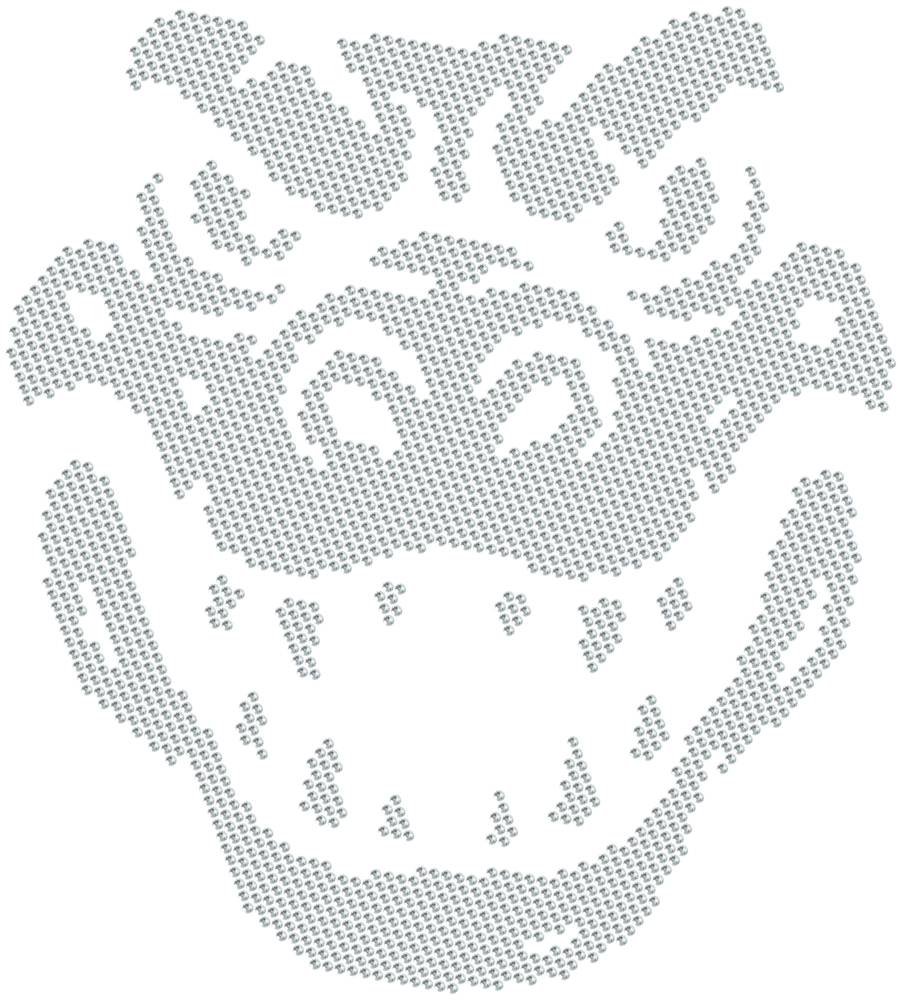Трафарет Голова крокодила — RHT_CROCODILE1_SS12_CRYSTAL_CLEAR