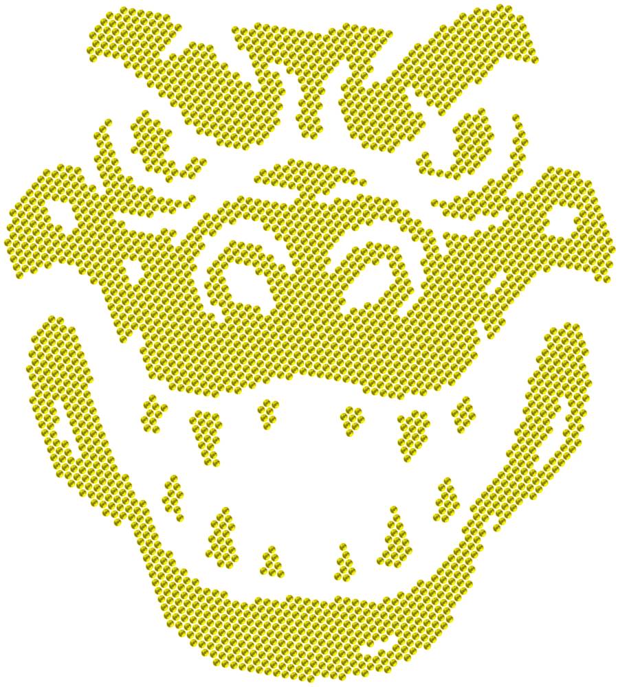 Трафарет Голова крокодила — RHT_CROCODILE1_SS16_CITRINE