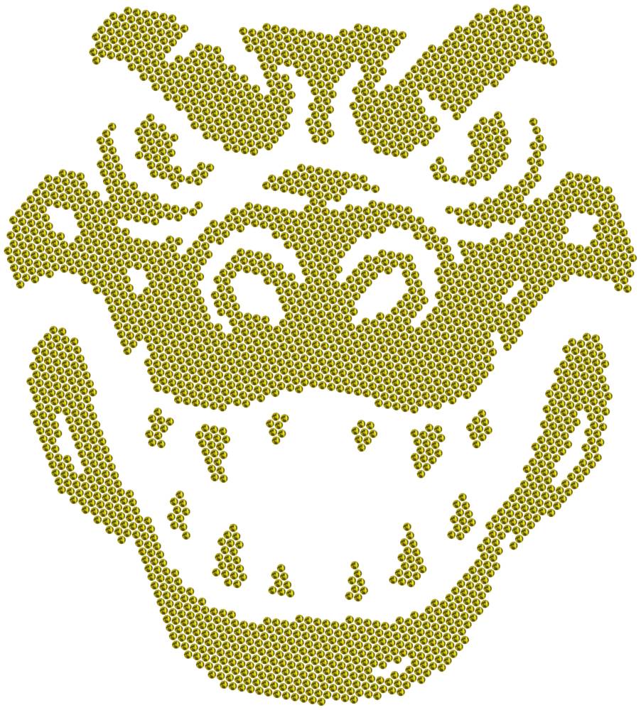 Трафарет Голова крокодила — RHT_CROCODILE1_SS16_OLIVE