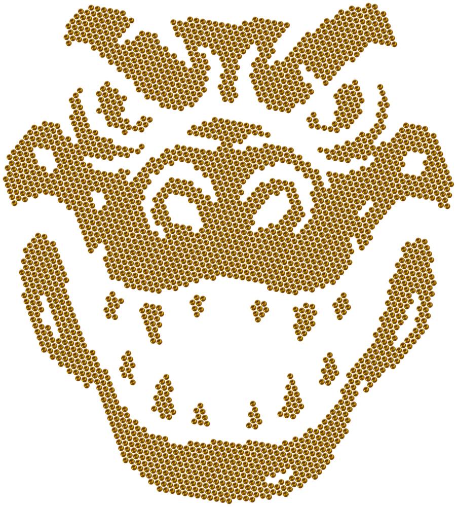 Трафарет Голова крокодила — RHT_CROCODILE1_SS16_TOPAZ