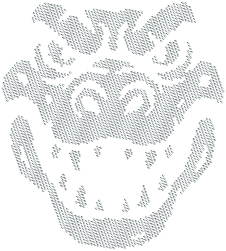 Трафарет Голова крокодила — RHT_CROCODILE1_SS20_CRYSTAL_CLEAR