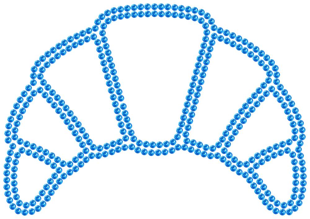 Трафарет Круассан — RHT_CROISSANT1_SS10_LT_SAPPHIRE