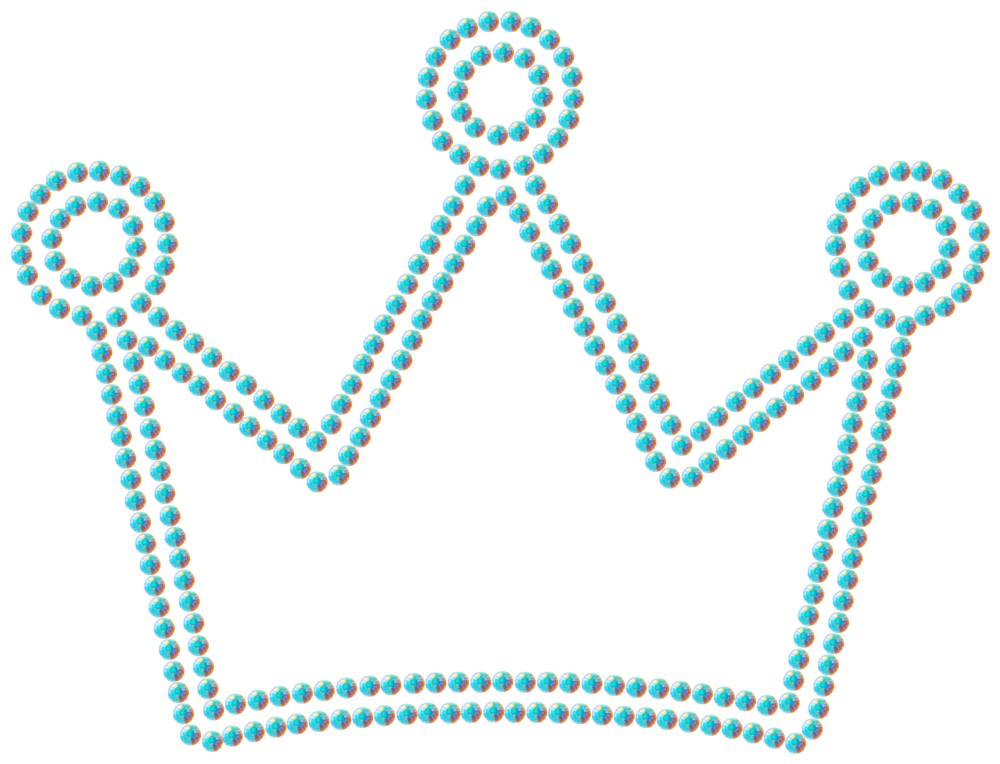 Трафарет Корона — RHT_CROWN1_SS10_CRYSTAL_AB_DMC