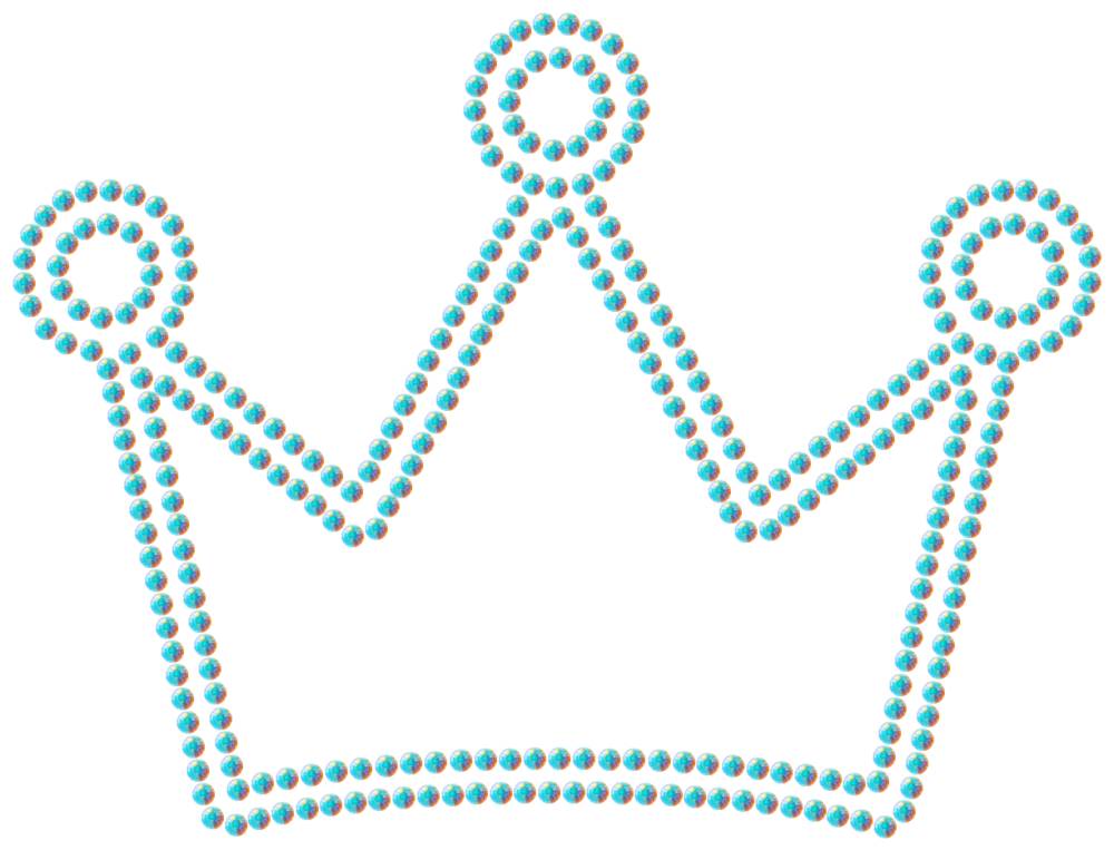 Трафарет Корона — RHT_CROWN1_SS6_CRYSTAL_AB_DMC