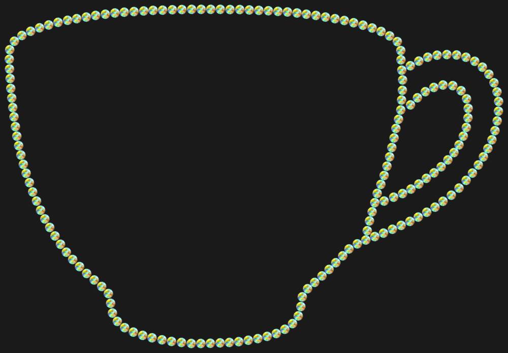 Трафарет Чашка — RHT_CUP1_SS16_CRYSTAL_AB