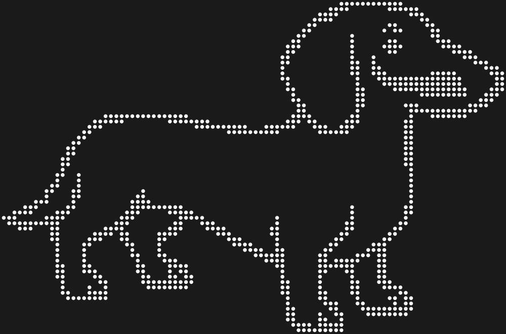 Трафарет Такса — RHT_DACHSHUND1_SS10_CRYSTAL_CLEAR