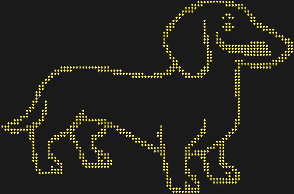 Трафарет Такса — RHT_DACHSHUND1_SS10_GOLD