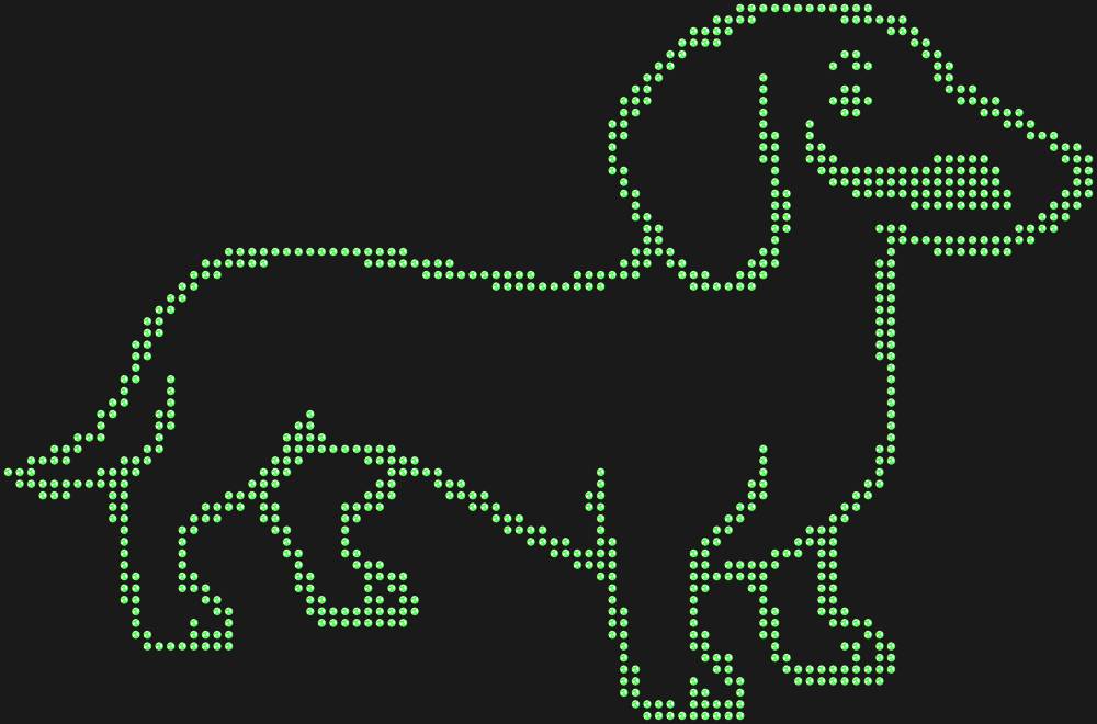 Трафарет Такса — RHT_DACHSHUND1_SS10_LT_PERIDOT