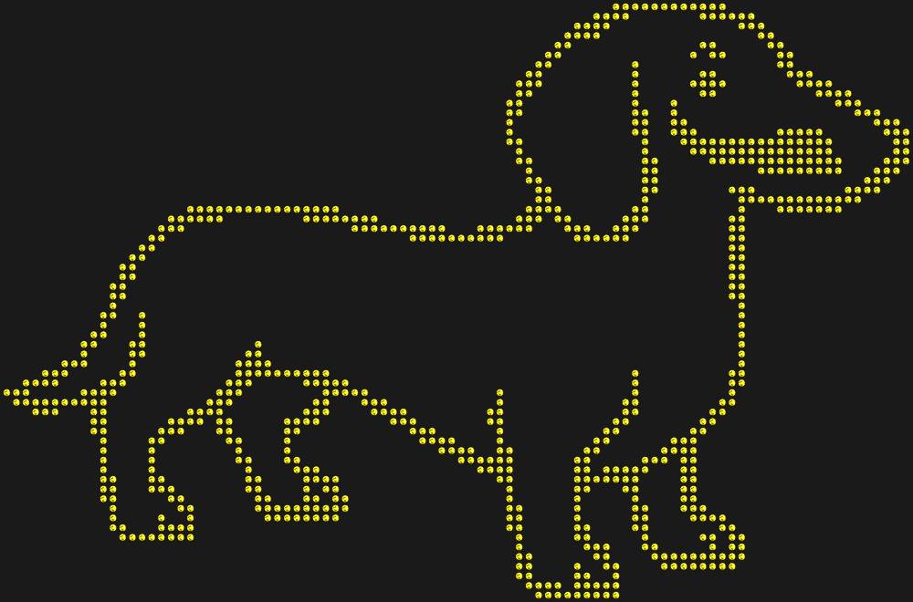 Трафарет Такса — RHT_DACHSHUND1_SS10_OLIVE