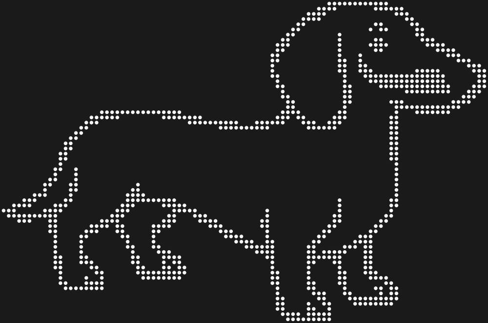 Трафарет Такса — RHT_DACHSHUND1_SS12_CRYSTAL_CLEAR