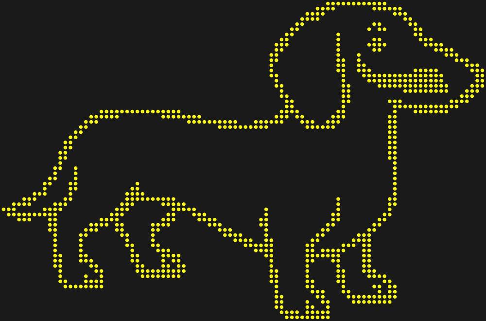 Трафарет Такса — RHT_DACHSHUND1_SS16_CITRINE