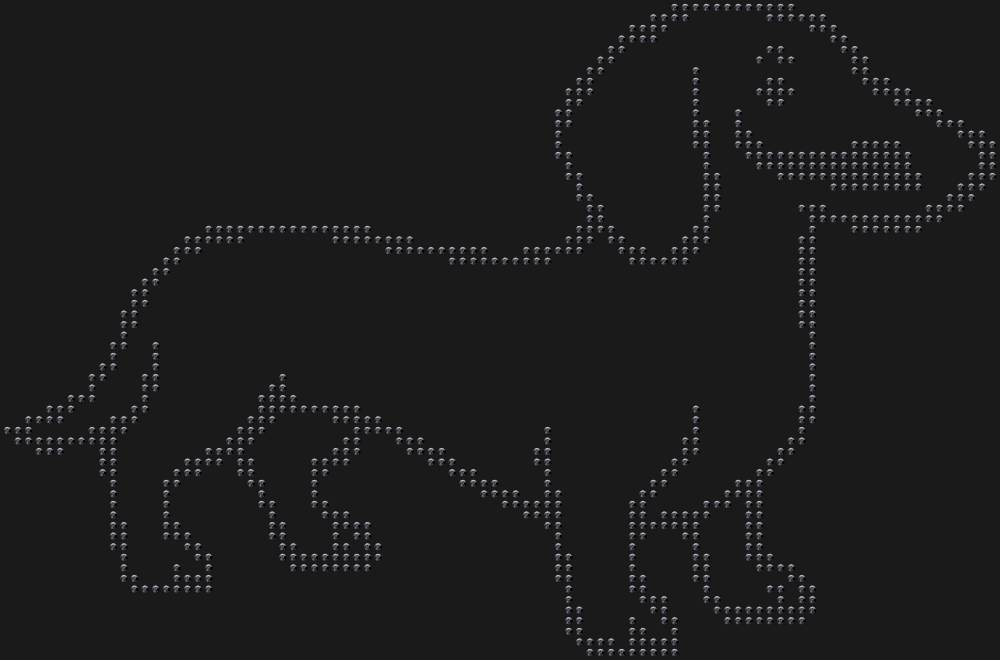 Трафарет Такса — RHT_DACHSHUND1_SS16_JET_BLACK