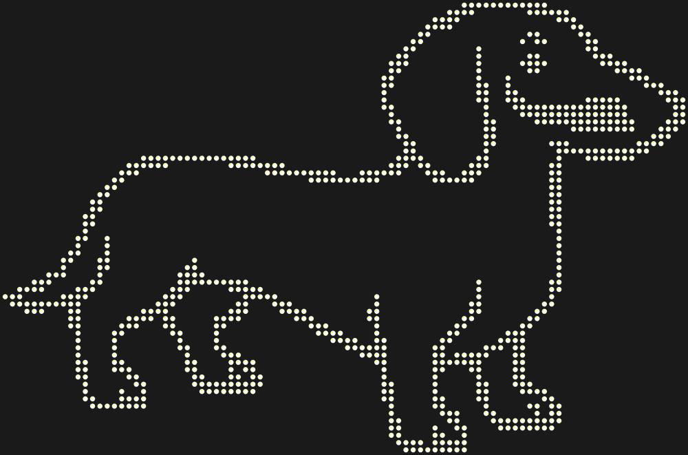Трафарет Такса — RHT_DACHSHUND1_SS20_CRYSTAL_AB