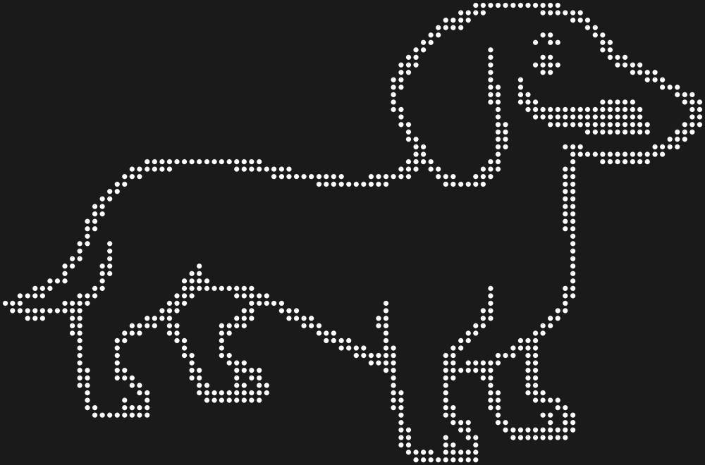 Трафарет Такса — RHT_DACHSHUND1_SS6_CRYSTAL_CLEAR