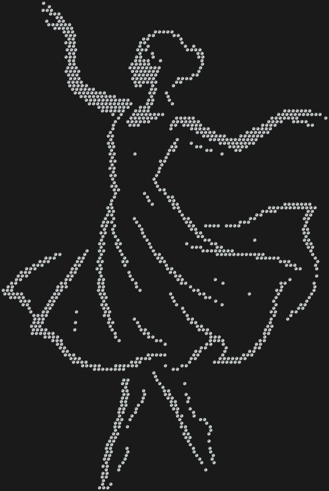 Трафарет Танцовщица — RHT_DANCER1_SS10_CRYSTAL_CLEAR