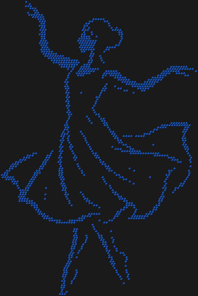 Трафарет Танцовщица — RHT_DANCER1_SS10_SAPPHIRE