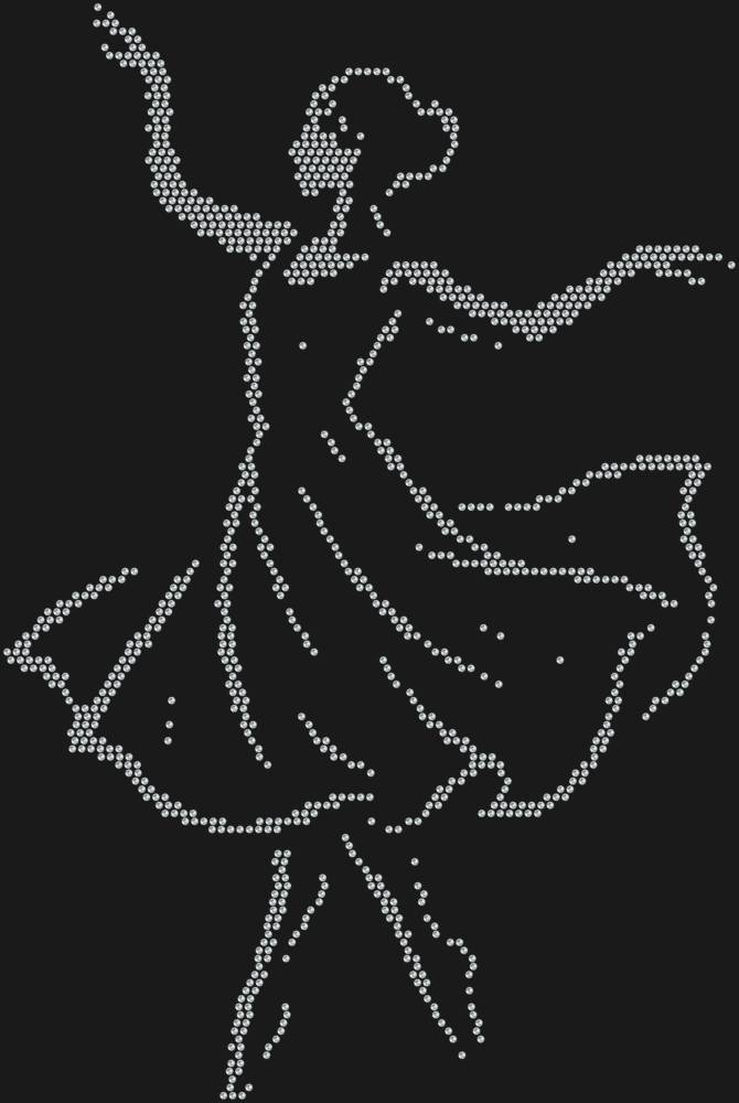 Трафарет Танцовщица — RHT_DANCER1_SS12_CRYSTAL_CLEAR