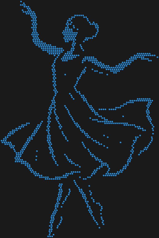Трафарет Танцовщица — RHT_DANCER1_SS16_LT_SAPPHIRE