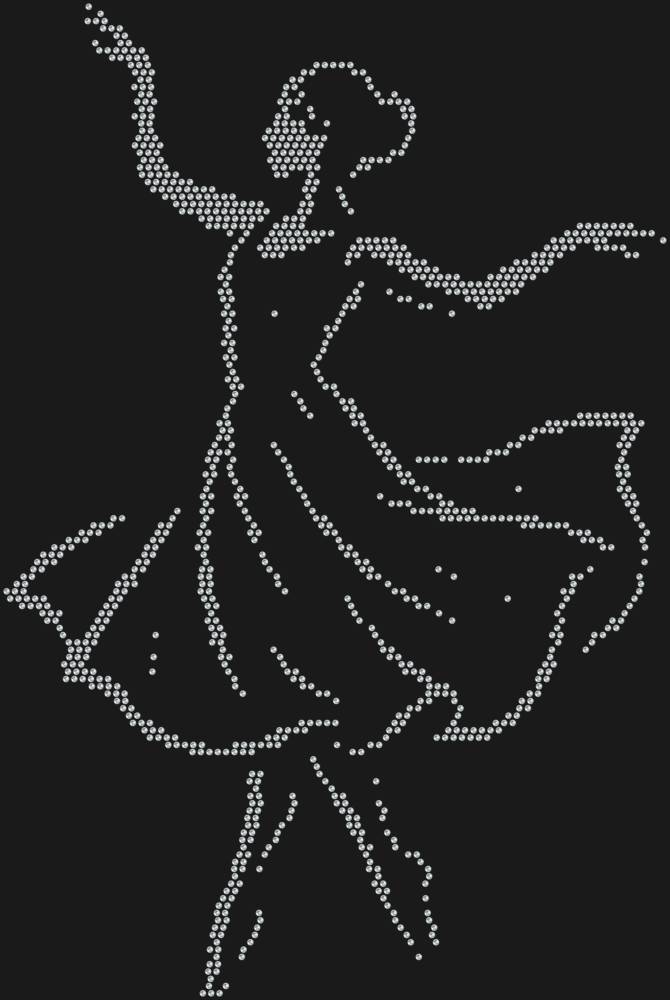 Трафарет Танцовщица — RHT_DANCER1_SS6_CRYSTAL_CLEAR