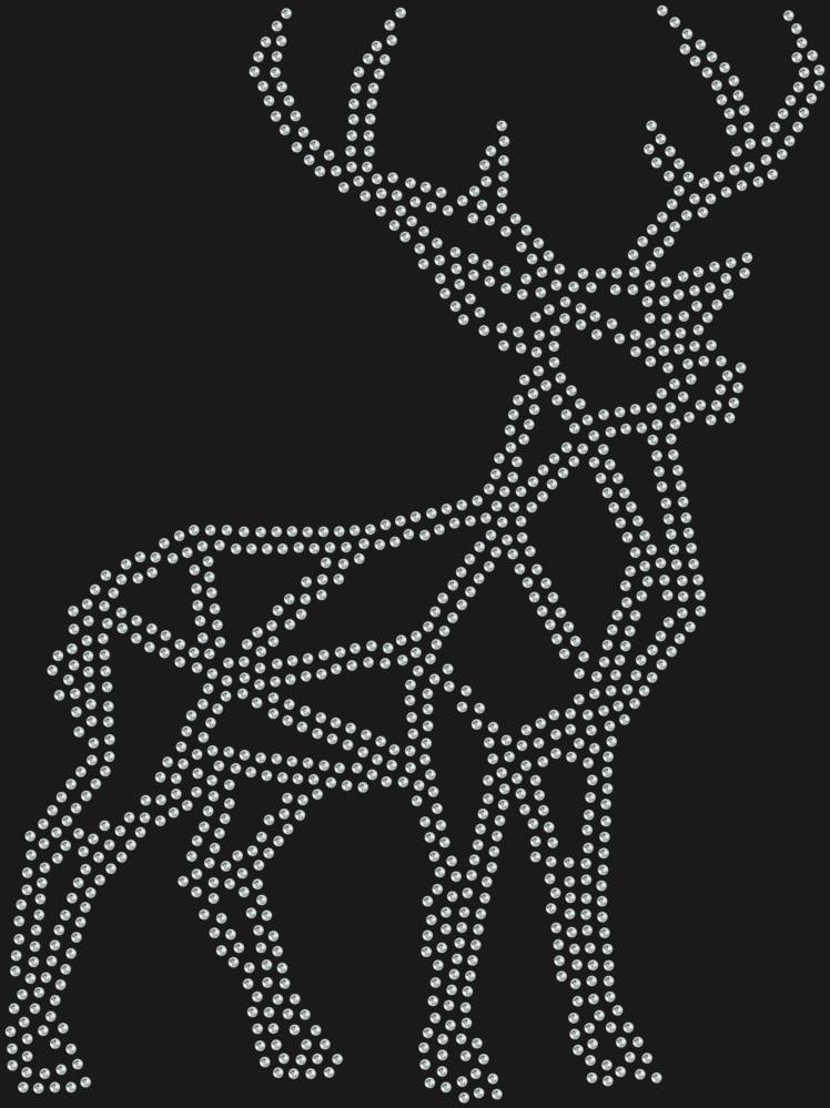 Трафарет Олень low-poly — RHT_DEER1_SS10_CRYSTAL_CLEAR