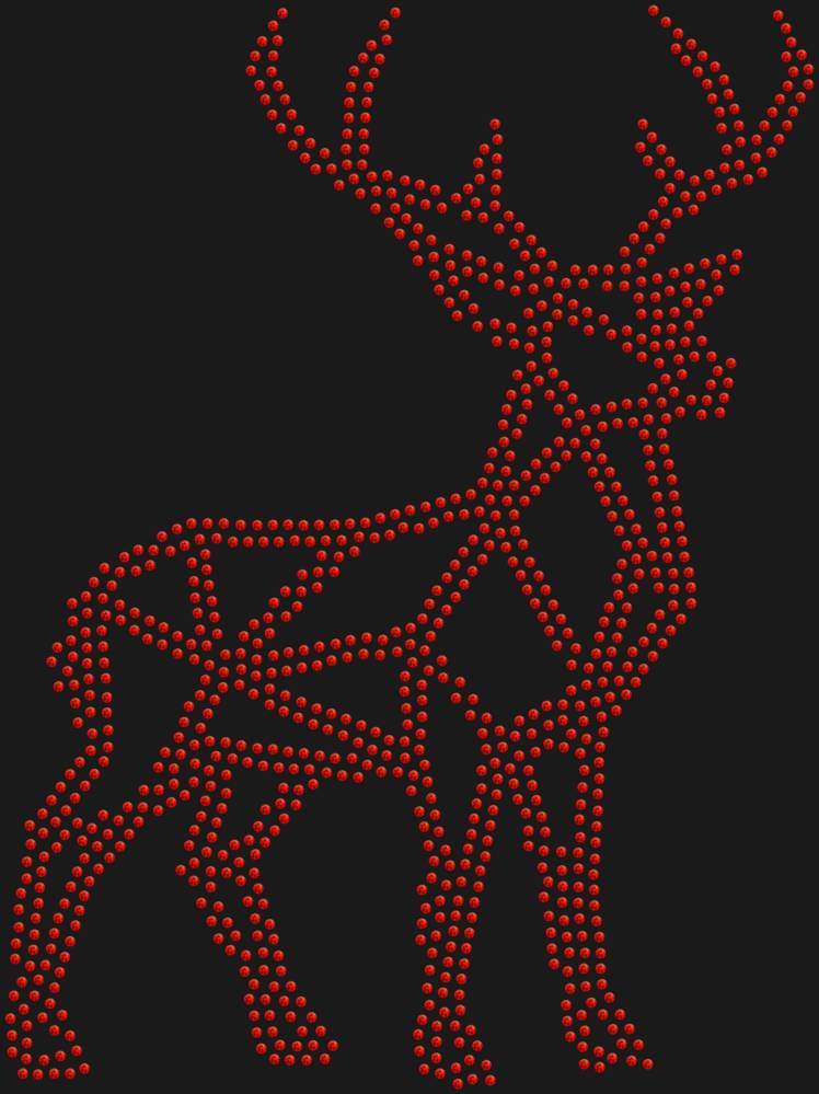 Трафарет Олень low-poly — RHT_DEER1_SS10_LT_SIAM