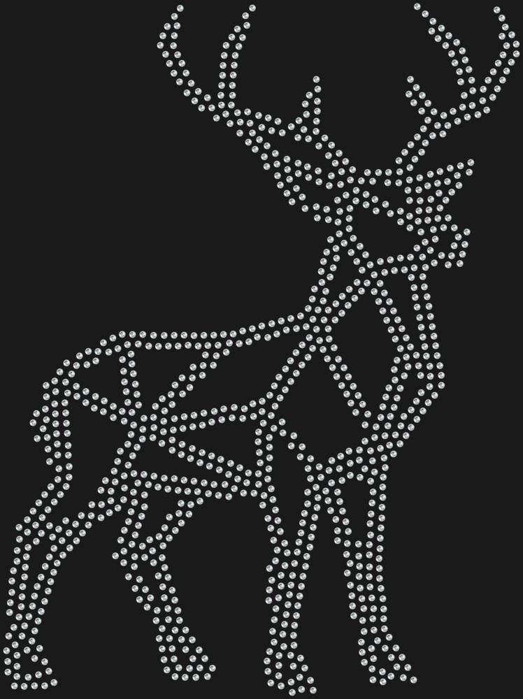 Трафарет Олень low-poly — RHT_DEER1_SS16_CRYSTAL_CLEAR