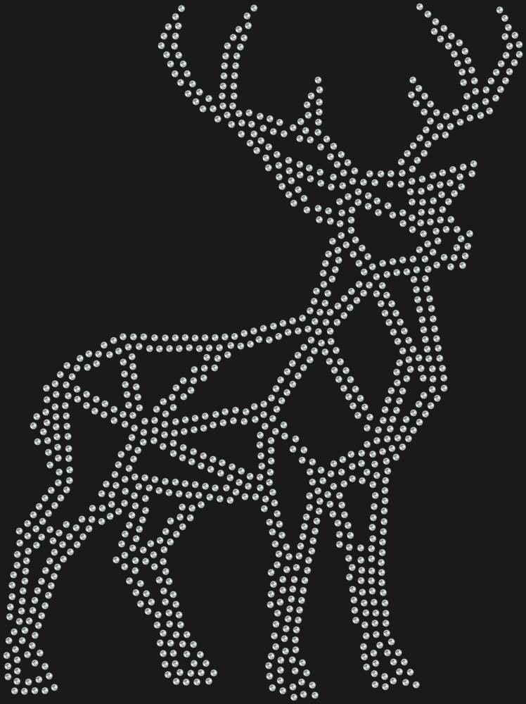 Трафарет Олень low-poly — RHT_DEER1_SS20_CRYSTAL_CLEAR